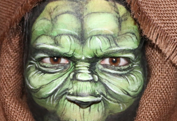 Alexandria as Yoda - the makeup that first started getting her work attention