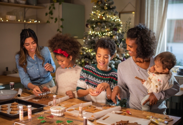 holiday cooking as a family