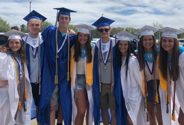 River and his fellow 2020 Brandon High graduates