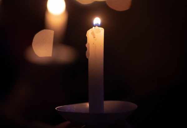 celebration of life with candle lit service 