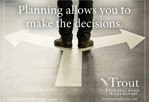 Planning ahead eliminates the excessive spending that can occur when someone is in a heightened emotional state.