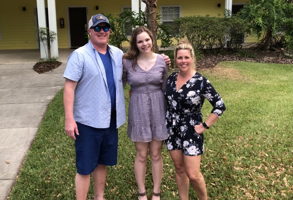 Paige and her parents