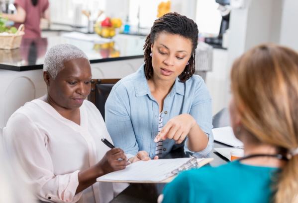 taking older parents to doctor