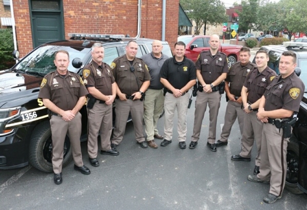 Oakland County Sheriff's Officers at the Brandon Substation - Thank you all for your service!