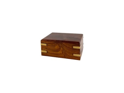 Ambassador Boat Fishing Cremation Urn with Inlay Wood Art