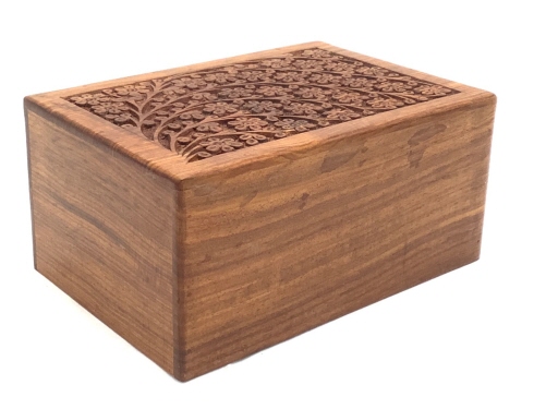 Oak Finish Pet Cremation Ashes Coffin Deluxe UU570001A-G 
