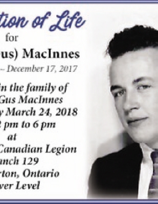 Angus "Gus" George MacInnes Minden, Ontario Obituary