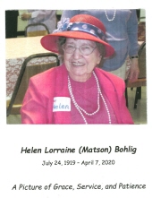 Helen Lorraine (Matson) Bohlig 12663502