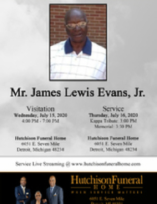 James Lewis Evans DETROIT, Michigan Obituary