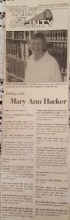Mary Ann Hacker