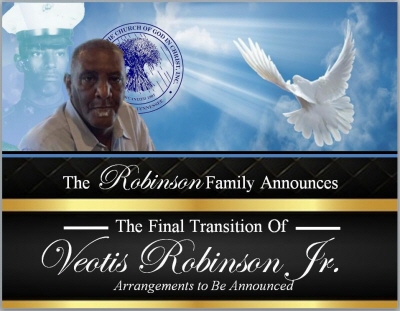 Veotis Robinson Jr Texarkana, Texas Obituary