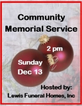 2020 Community Memorial Service