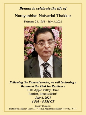 Narayanbhai N Thakkar 21608152