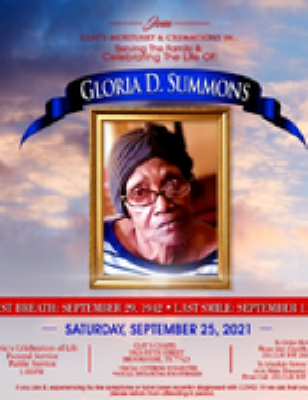 Gloria D. Summons Brookshire, Texas Obituary