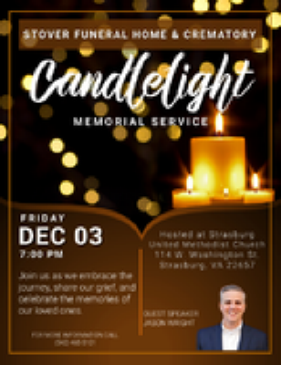 Candlelight Memorial Service Strasburg, Virginia Obituary