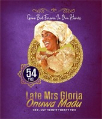 Gloria Onuwa Madu 25279624