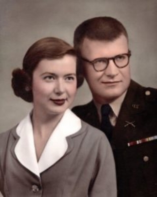 Photo of Elaine Resel and First Lieutenant George J. Tellifero