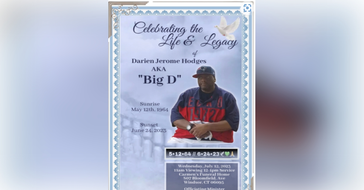Obituary information for Darien Hodges