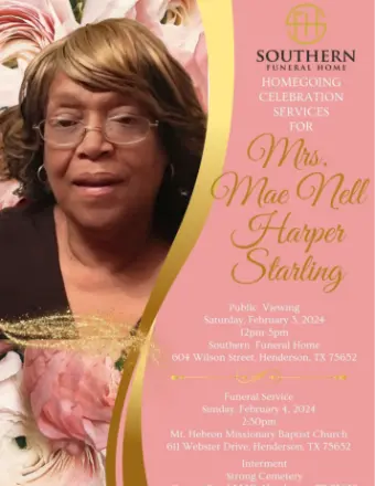 Mrs. Mae Nell Harper Starling 30535065