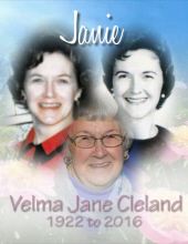 Velma Jane "Janie" (Bintrim) Cleland