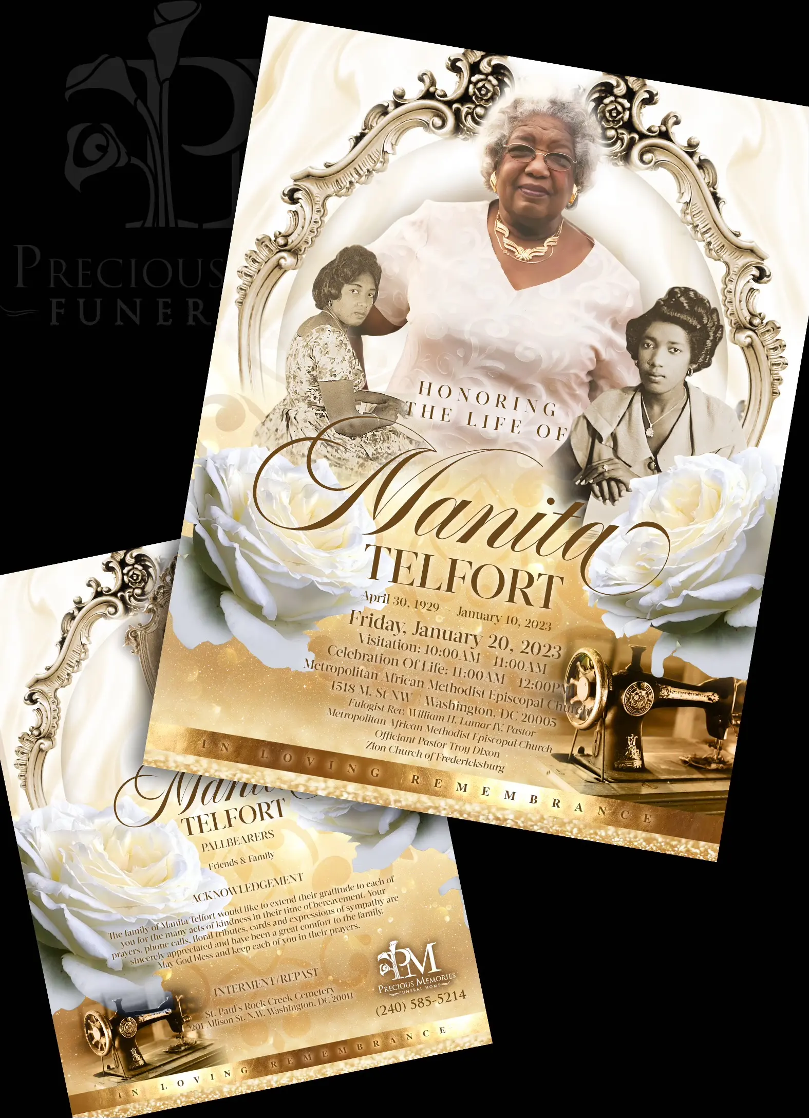 Funeral Programs | Precious Memories Funeral Home, P.A.