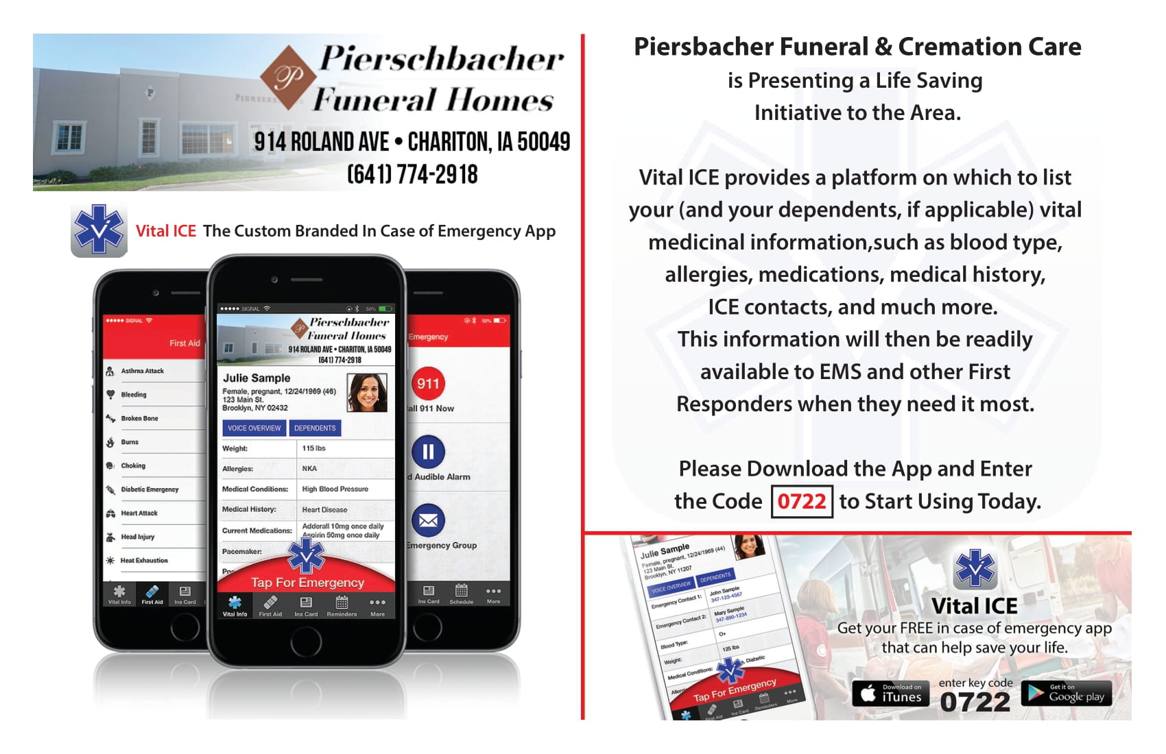 Pierschbacher Funeral Homes Chariton, Lacona, MelcherDallas, Milo