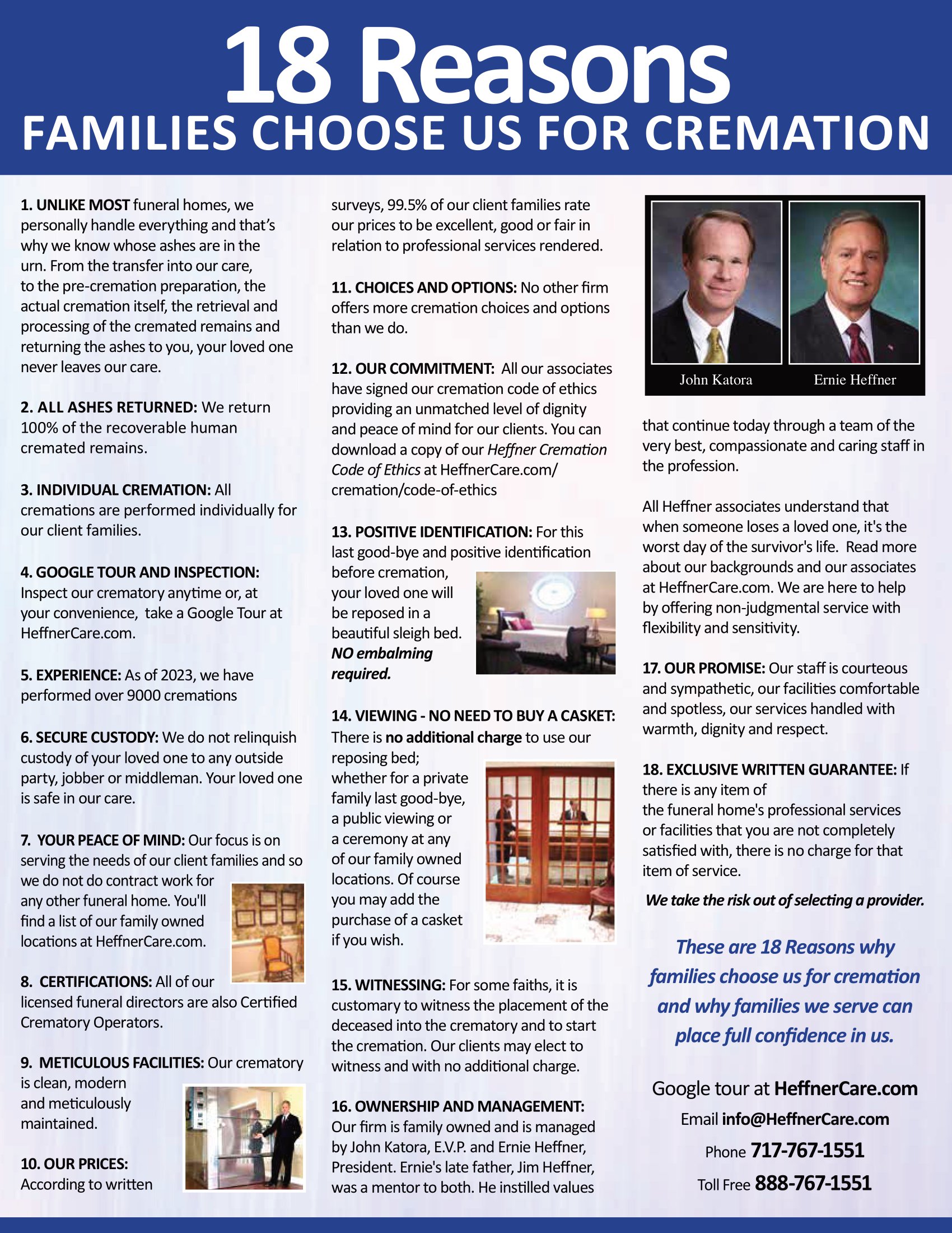 18 Reasons - Heffner Funeral Chapel